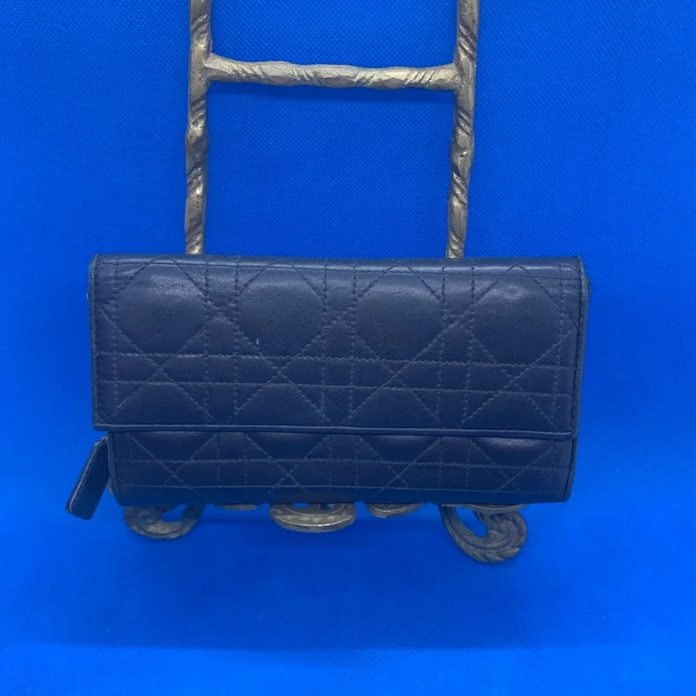 - Dior signature black Leather Wallet ‎ Dior Trotter line